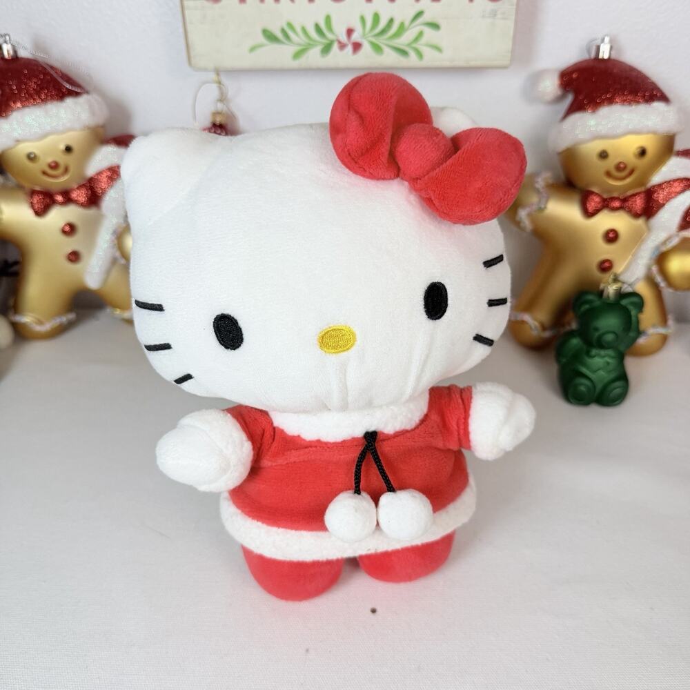 Holiday Sanrio Hello Kitty Stuffed Plush Animal 9" Christmas Plush 2022